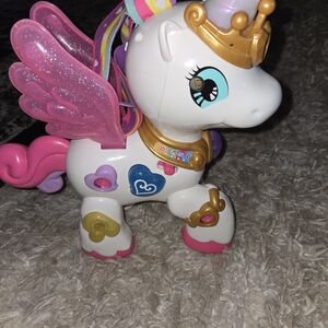 Magical Pink and White Unicorn Toy